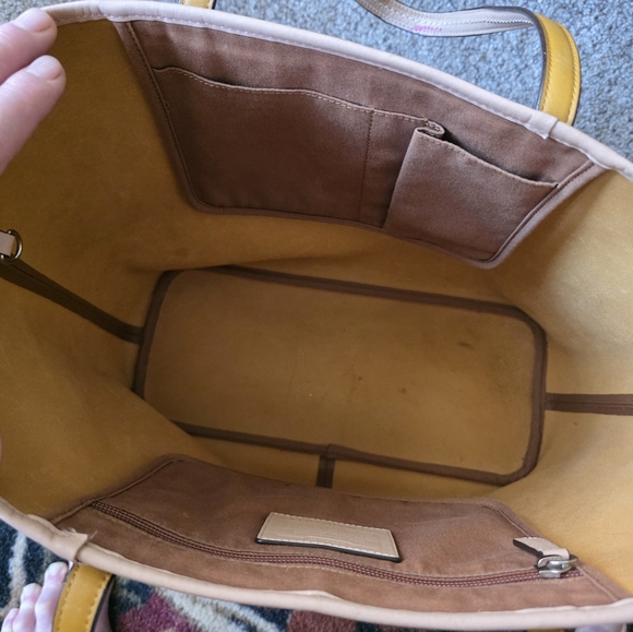 Coach Park Metropolitan Vermillion Cross Grain Leather Large Tote 2014 - Picture 6 of 12